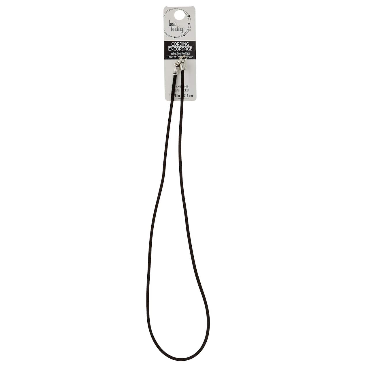 12 Pack: Black Velvet Cord Necklace by Bead Landing®